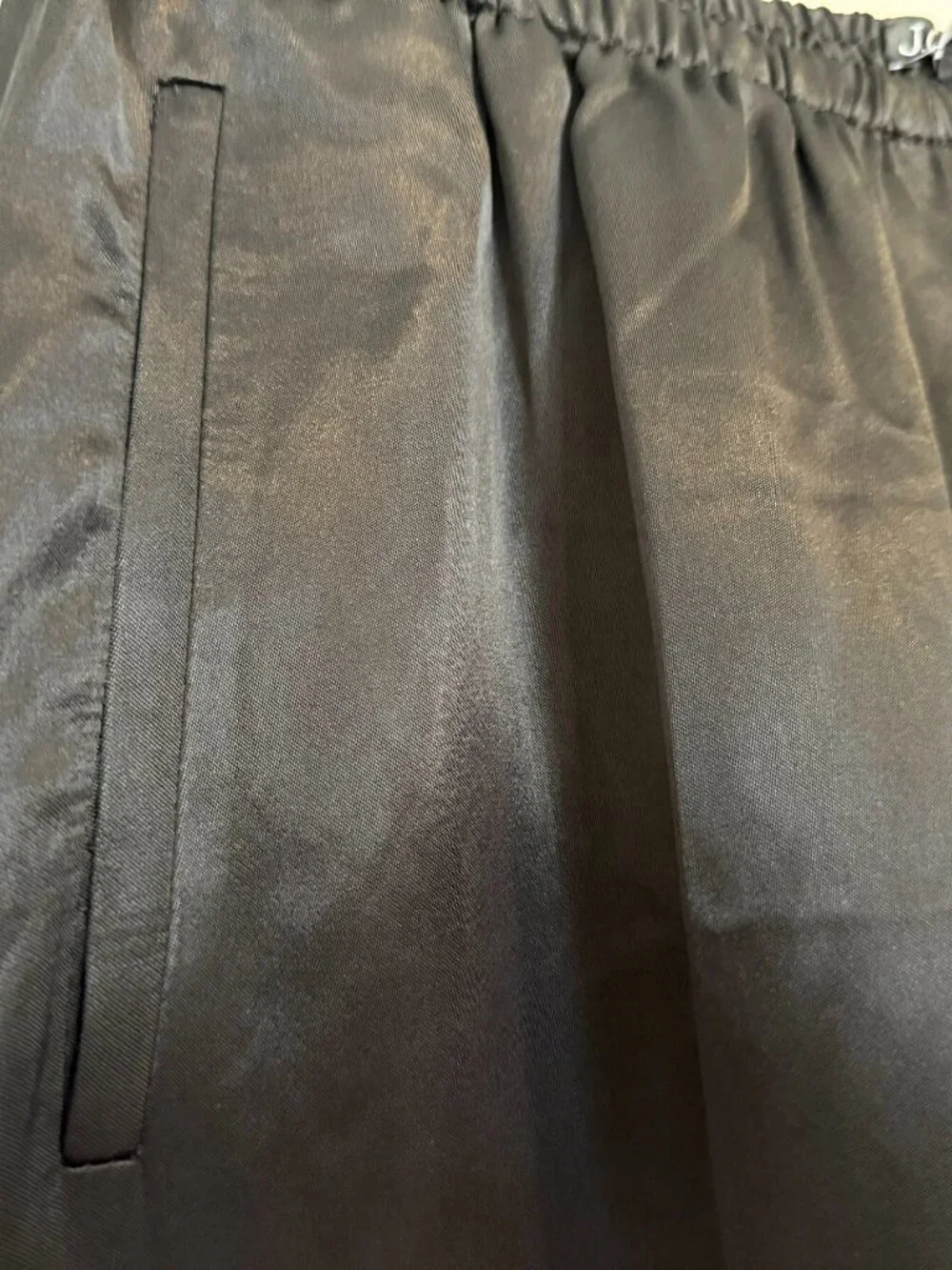 J.Crew Cosmo Pant in Luster Charmeuse in Black